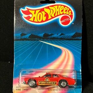 Hot Wheels Fire Chief Car Red #4005 Mattel NEW Sealed Toy 1988 Vintage
